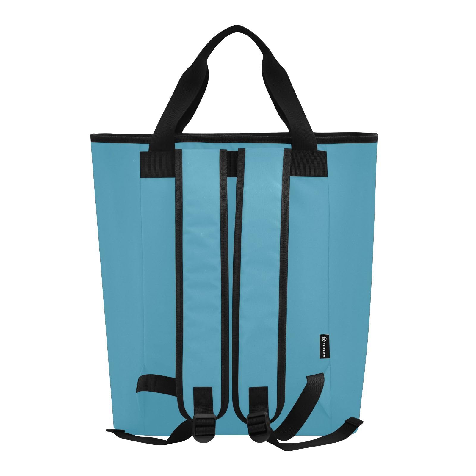 Saxe Blue Insulated Cooler Backpack 36 Cans Beach Bag Backpack, 13.8''x5.9''x16.5