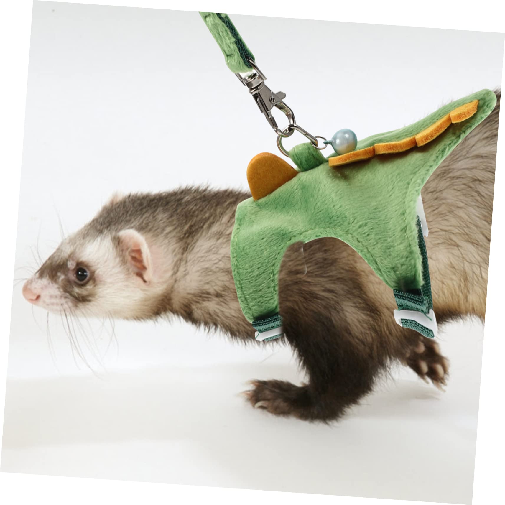 VANZACK 2pezzi Pettorina e Guinzaglio Per Furetti Design Cartoon e Leggera Guinzaglio Per Piccoli Animali Traction Rope Wear-resistant Facile Da Indossare e Comodo Da Utilizzare