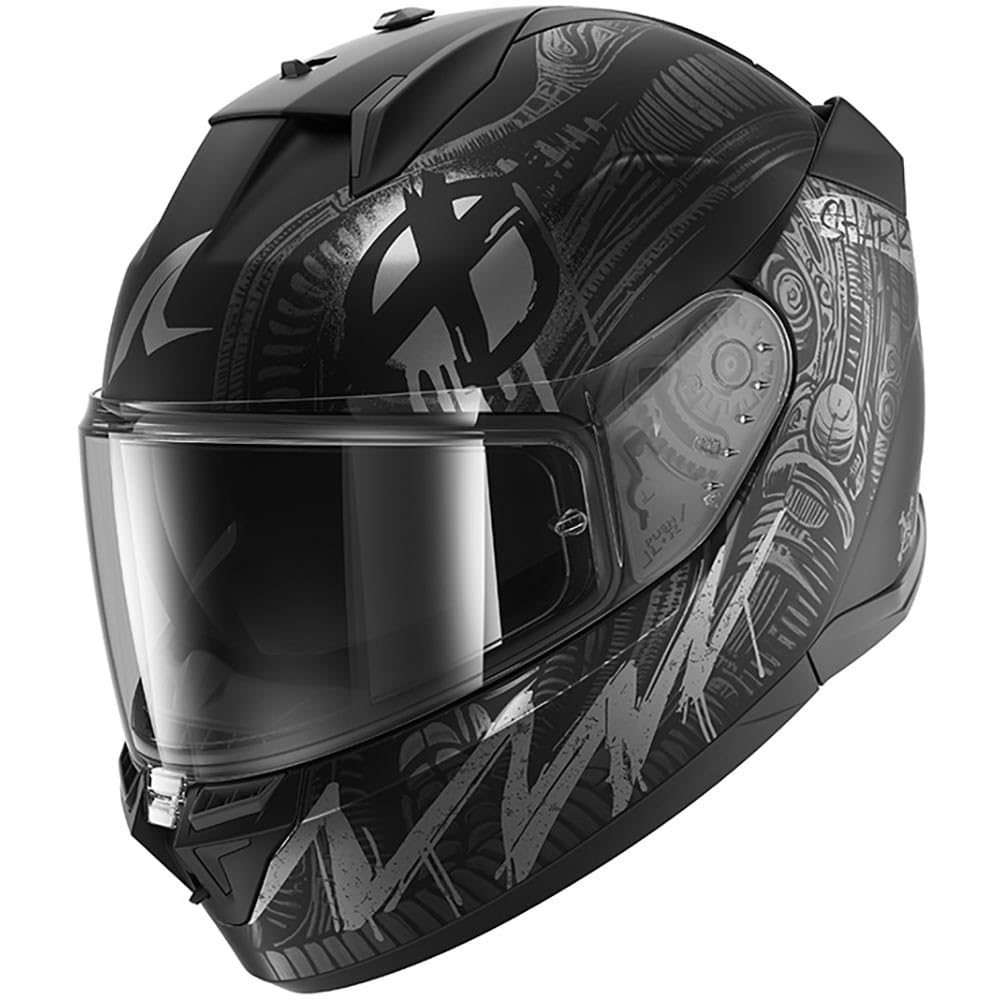 SHARK, Integraler Motorradhelm D-SKWAL 3 SHIEVER Black Anthracite Silver KAS, M