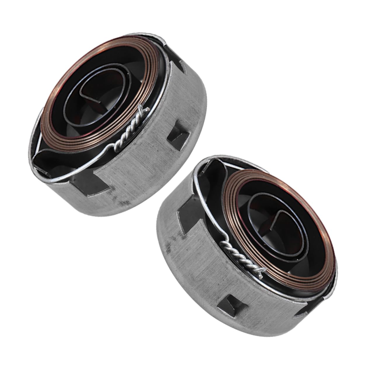 Mikikit 2 Sets Drill Press Quill Feed Return Coil Spring Assembly Steel Bench Drill Press Accessories Replacement Parts