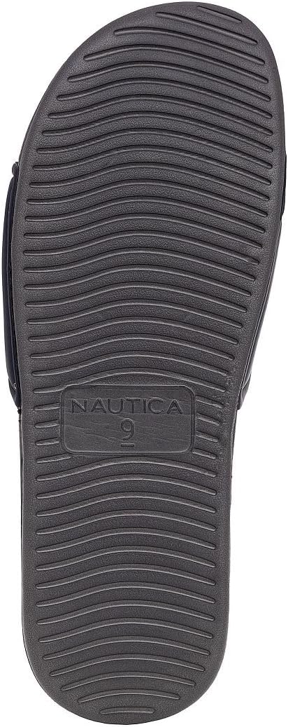 Nautica Men's Athletic Slide Sandal, Adjustable Straps, Comfort Slip-On