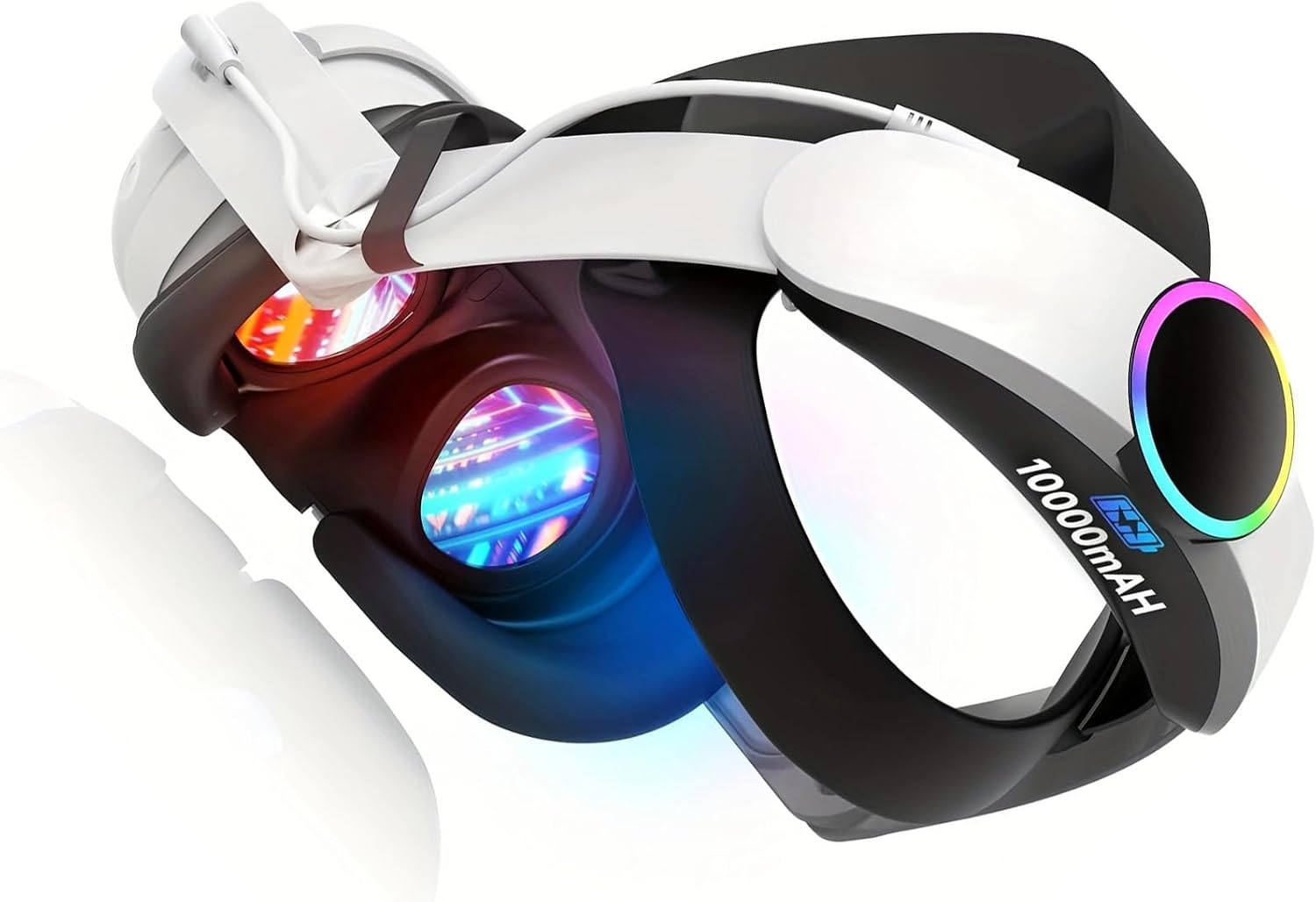 大容量10000MAH高速充電サーマルマネジメントヘッドセットパワーバックアップ人間工学に基づいたデザインウェアラブルアクセサリー過