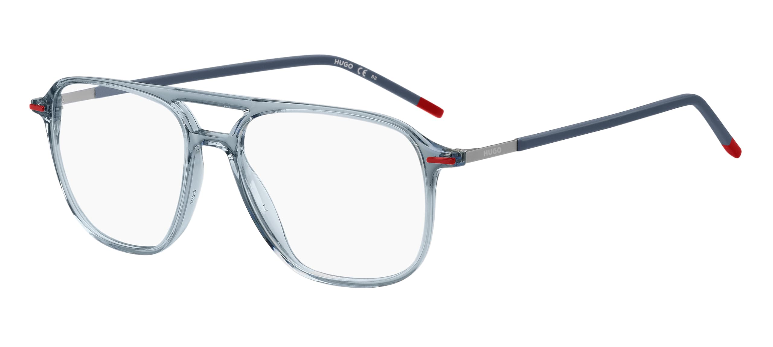 HUGO Men's Square Acetate Glasses Frame (Model HG 1232) (Includes Glasses Case)