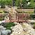 Giantex 5 FT Wooden Garden Bridge, Stained Wood Arc Footbridge with Railings, 400 lbs Capacity, Decorative Pond Bridge for Outdoor Garden Yard Backyard Creek Farm (Brown)