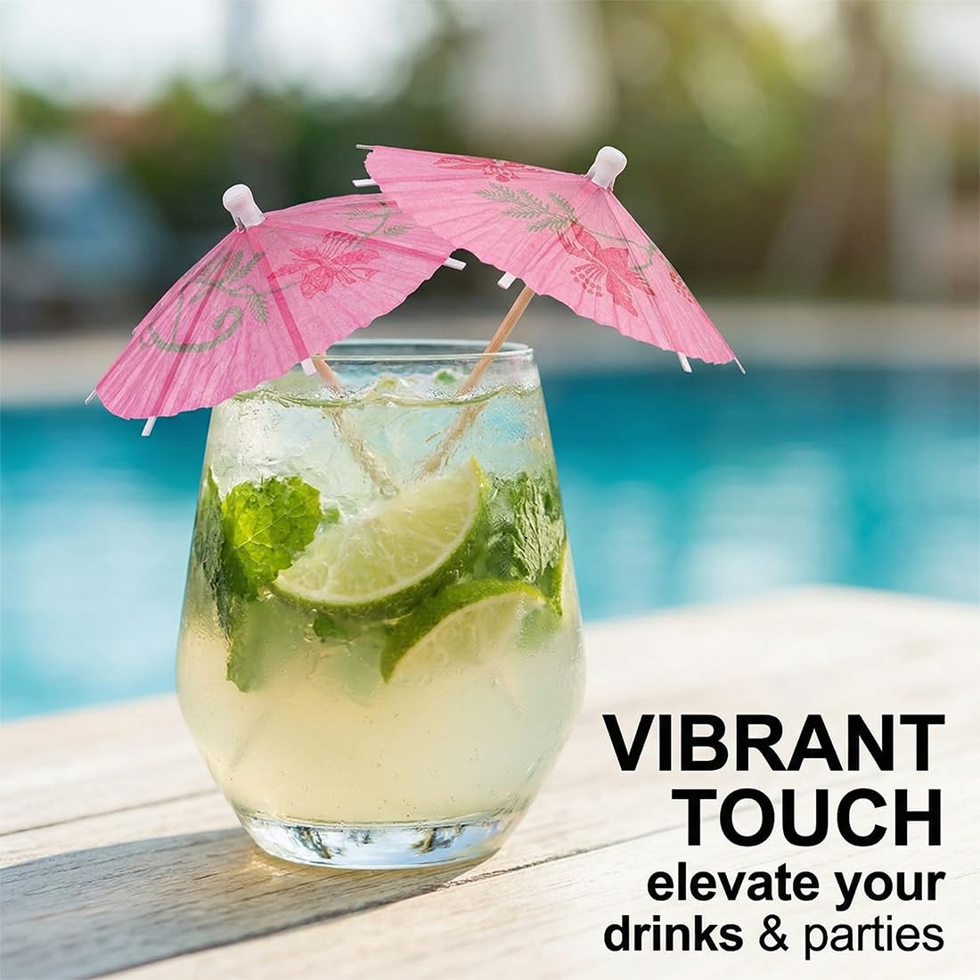 Ombrellini Cocktail 50 Pezzi di Carta Colorati | Decorazioni Drink Tropicali per Feste Estive, Bar & Eventi a Tema Spiaggia