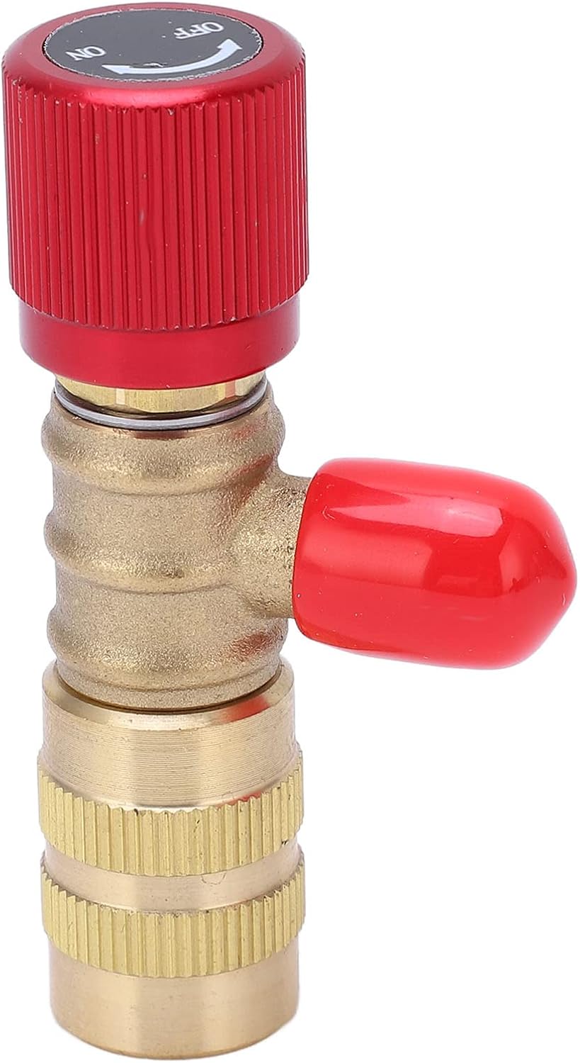 Válvula de Carga de Refrigerante Latón para R22 R410 R134A R404 1/4in