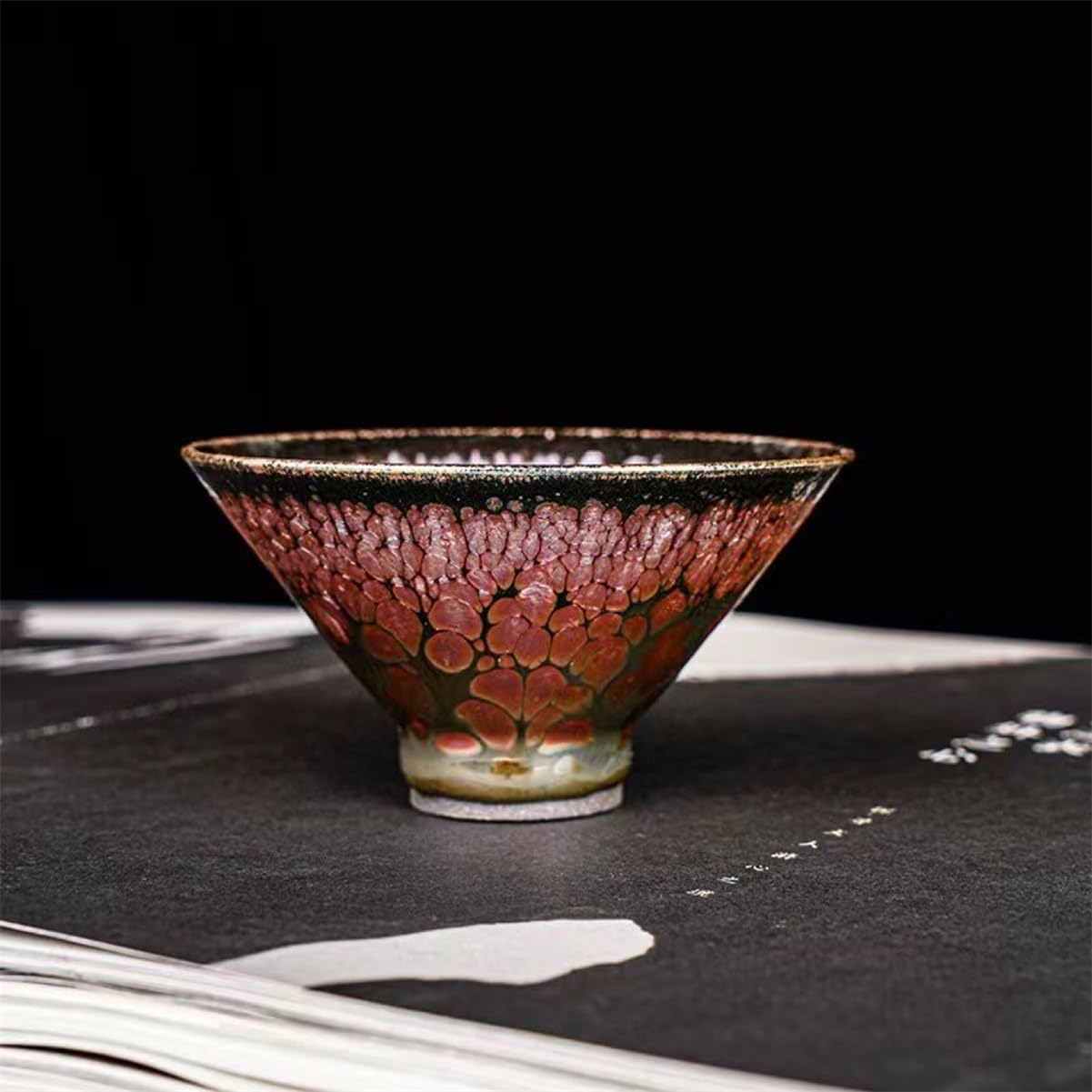 Ceramiczny zestaw do herbaty, ręcznie robione małe miski na deser, lody, przekąski, dip, pojemność 100 ml, 2 sztuki, unikalne naczynie do herbaty do codziennego użytku