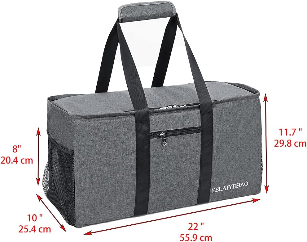 YELAIYEHAO 2 Large Utility Tote Bag, Foldable Collapsible Tote bag