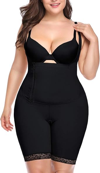 NonEcho Women Full Tummy Control Seamless Slimming Shapewear Bodysuit Butt Lifter Slimmer Plus Size