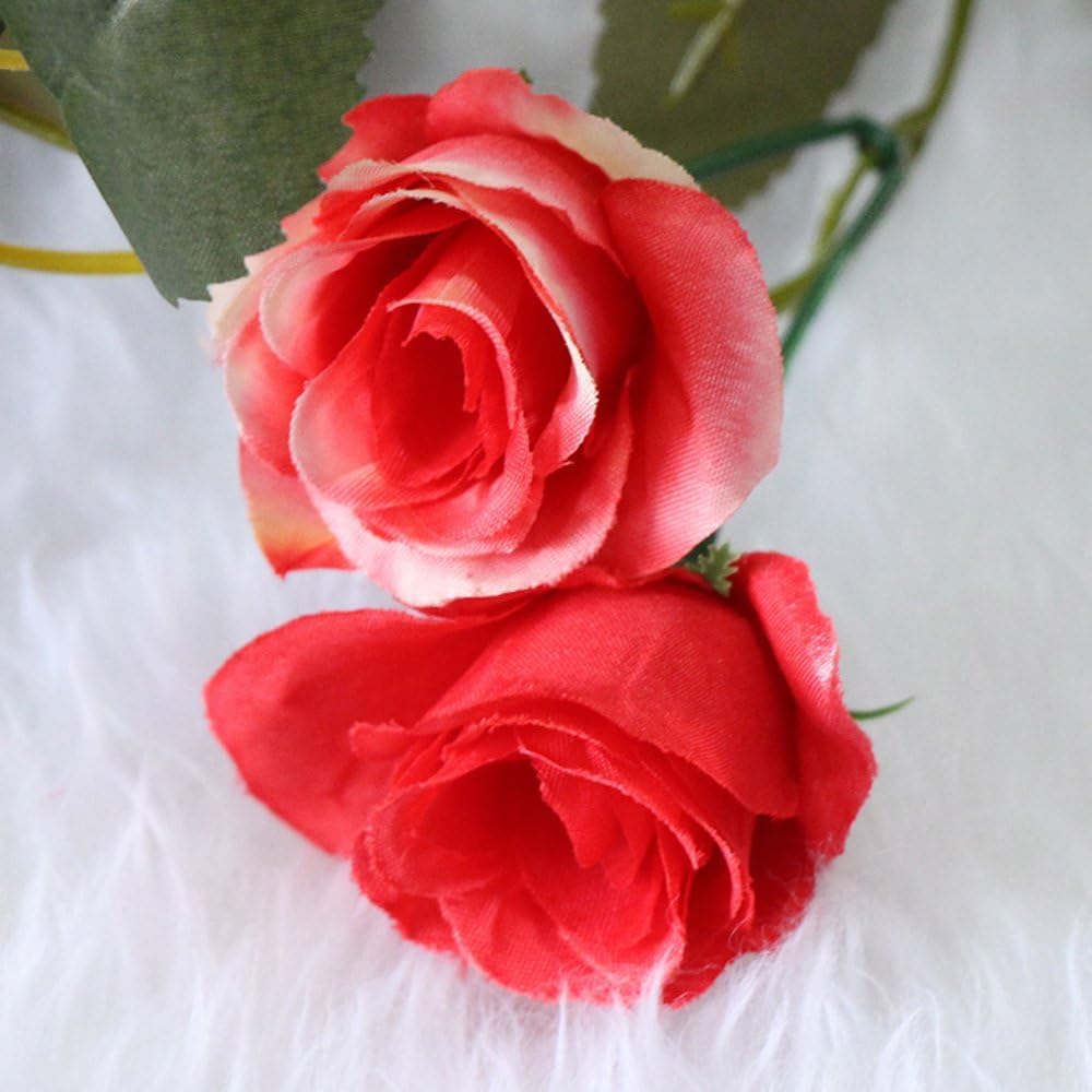 Amazon.co.jp: 造花・ローズ・ガーランド・長2m・3本セット（薔薇/バラ