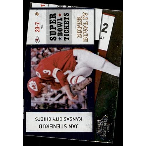 Football NFL 2010 Playoff Contenders Super Bowl Tickets #12 Jan Stenerud NM Near Mint Chiefs