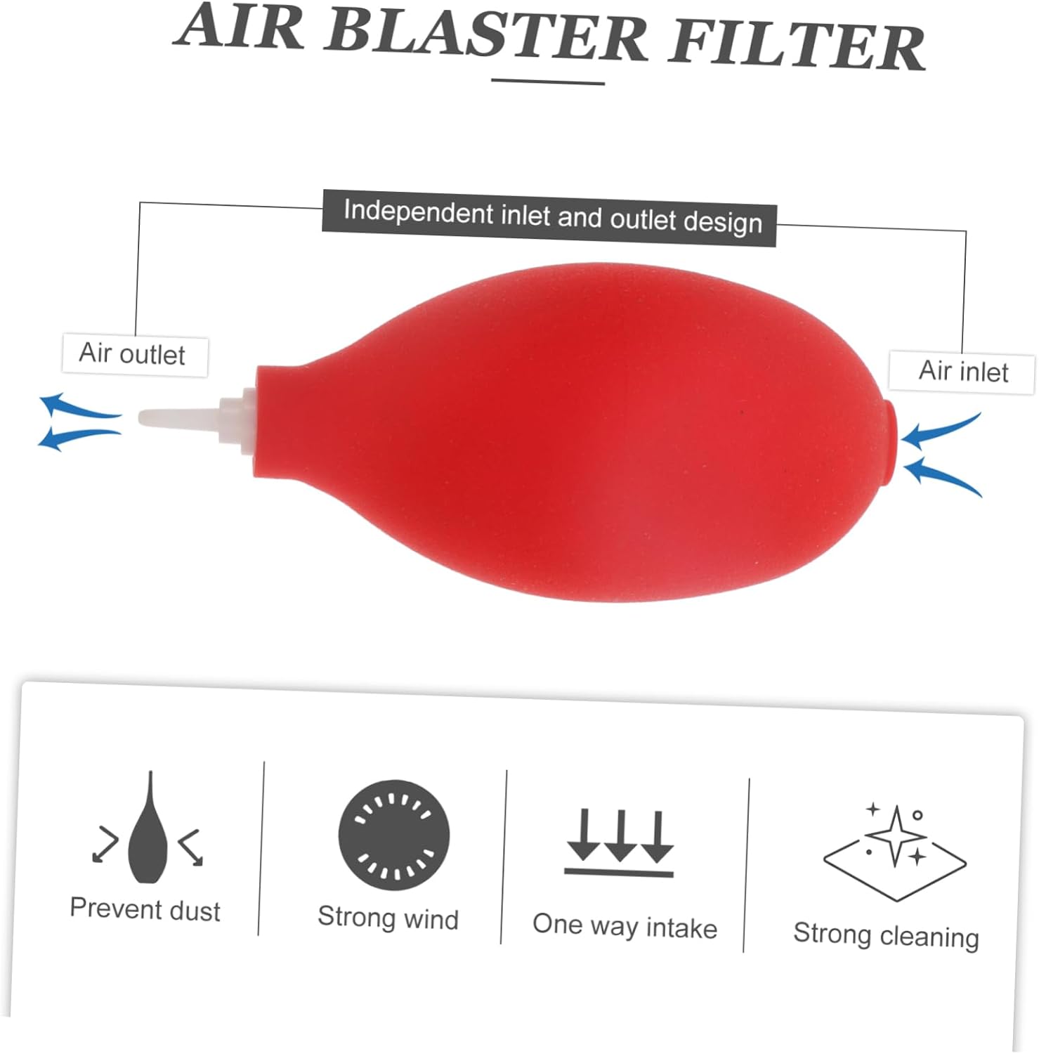 Mini Portable Air Blower with Pin Valve Nozzle for Camera Lens Keyboard Computer Cleaning Lightweight Dust Removal Tool Air Compressed Equipment for Electronics and Photography