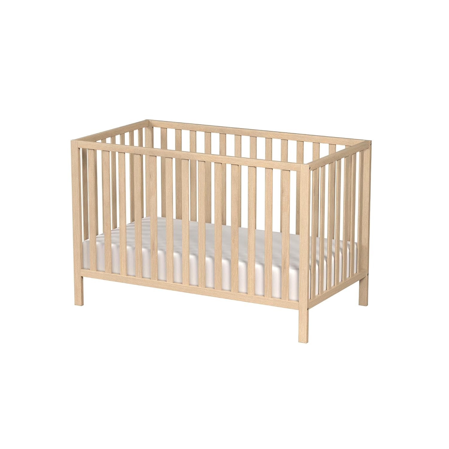 Baby Relax Ivey 3-in-1 Convertible Crib, Natural Wood Grain
