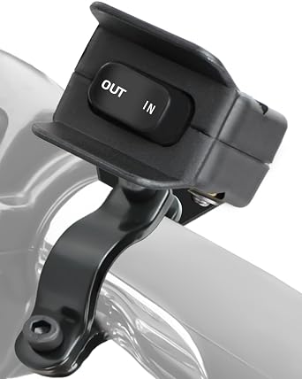 Belinous 12V ATV Winch Switch with Mounting Bracket Black | Handlebar Winch Control Rocker Thumb Switch For ATV UTV Warn KFI RZR SUPERWINCH Champion Ramsey Venom Master Lock Mile Marker