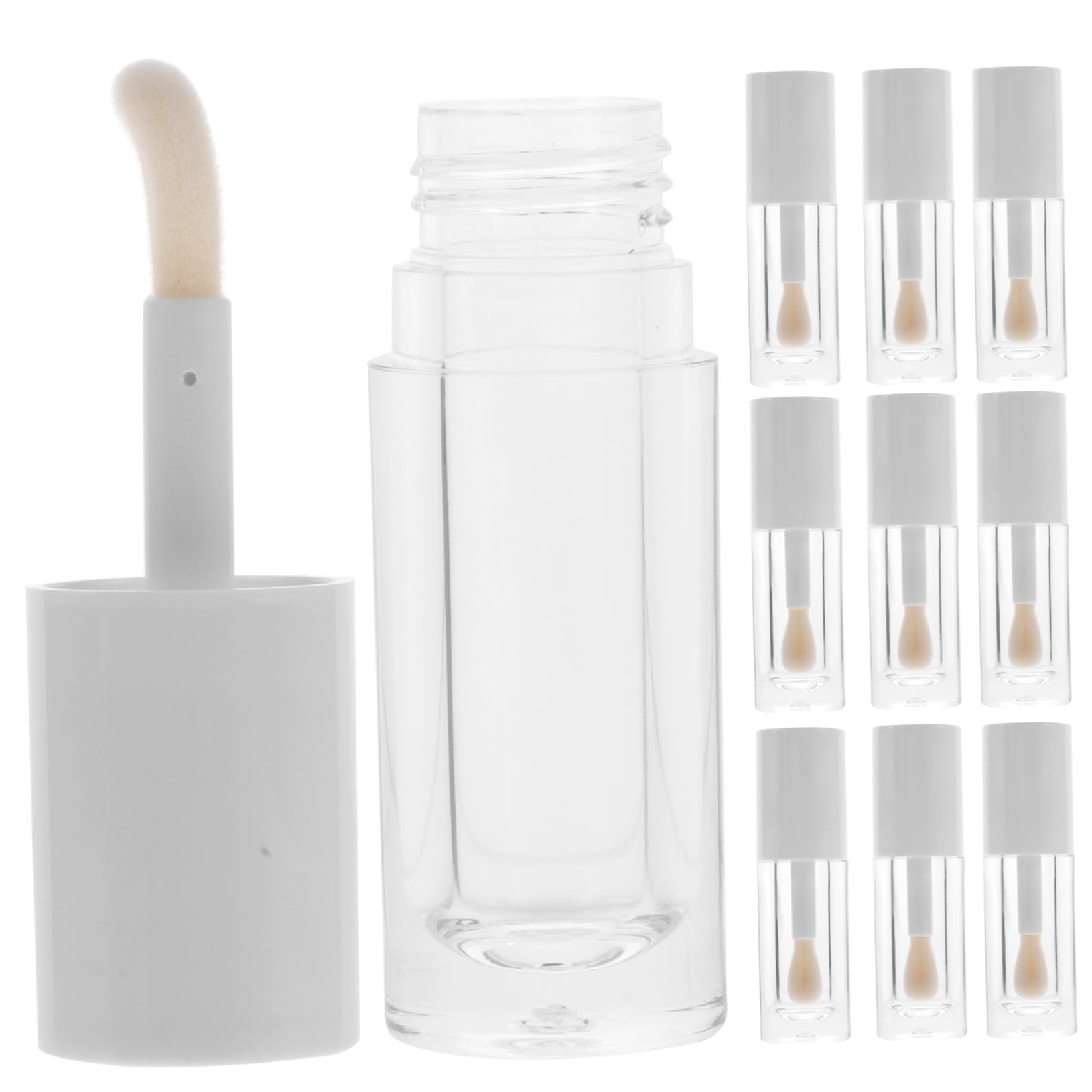 Tubo Lucidalabbra Vuoto con Bastoncino 7mm, 6ml, 12 Pezzi