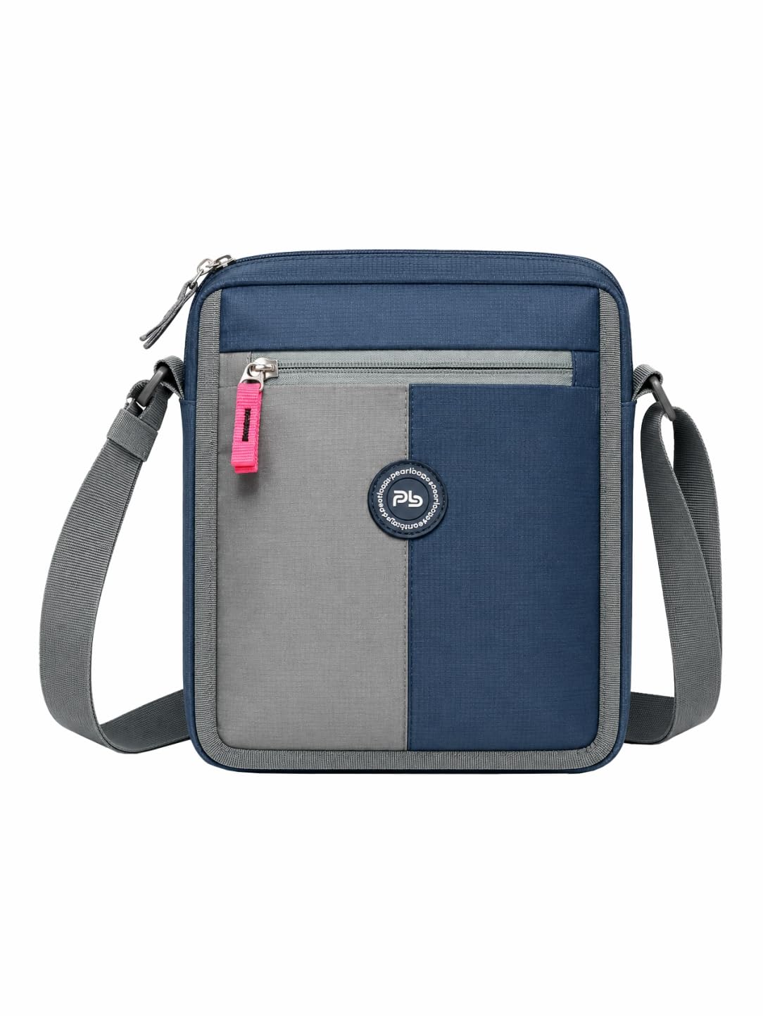PB Pearlbags Premium Water-Resistant Polyester Sling Bag | 5L Crossbody Messenger Bag with 1 Compartment, 2 Front Pockets & Adjustable Shoulder Strap | Solid Design | Unisex-picture-58