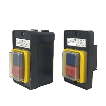 KAO-5 Switch On Off Push Button Reset Locking 10A 220V 380V Waterproof Cutting Machine Bench DrillWithout Base