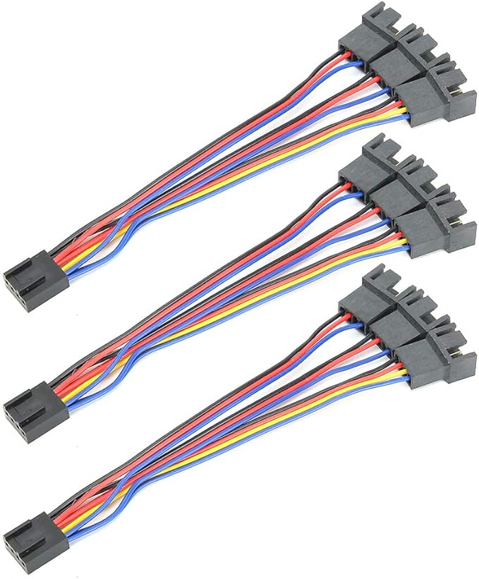Amazon.co.jp 3 Pin / 4 Pin Fan Adapter Cable, Universal Extension