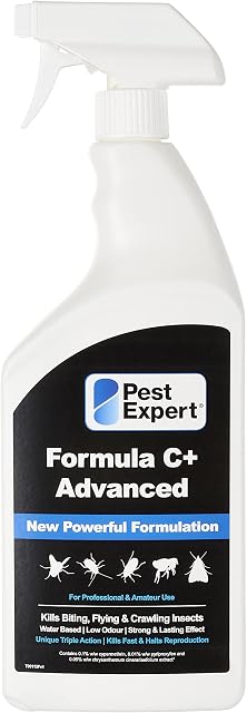 Pest Expert Carpet Moth Killer Spray 1ltr - Formula 'C+' Advanced Moth Killer