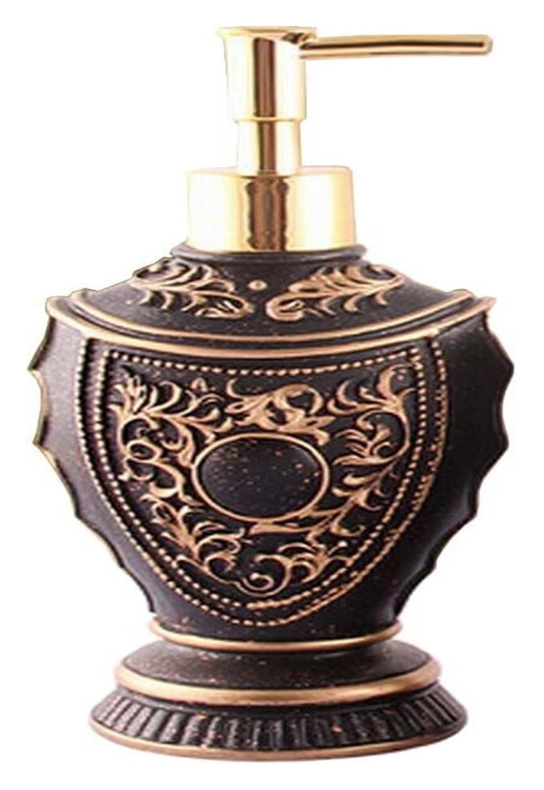 Dispensador de jabón de cerámica, Botella de loción Recargable, Botella de loción dispensador de jabón de Resina [Cuenta]