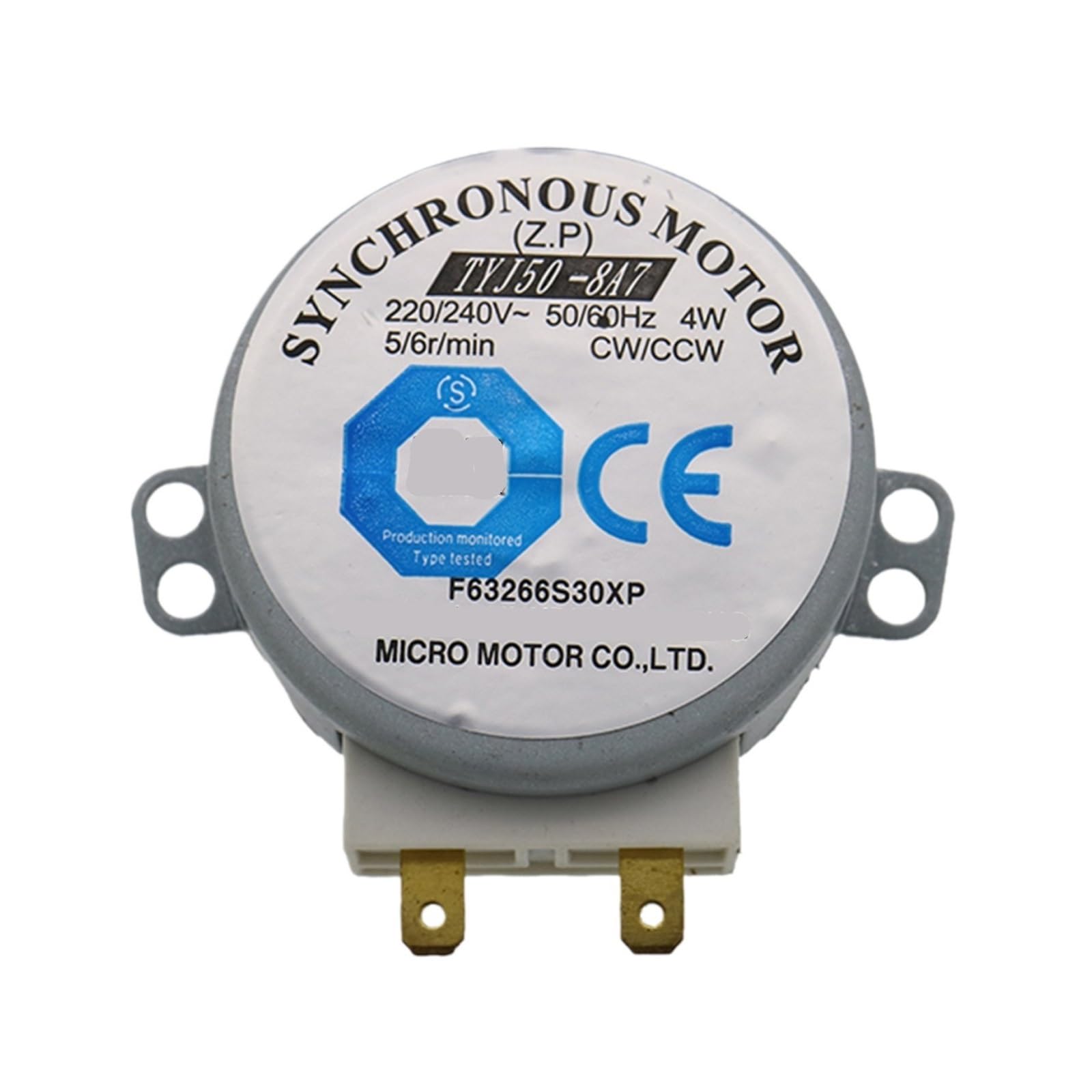 HIZON AC 220-240V 4W 50/60Hz CW/CCW Micro Turntable Synchronous Motor