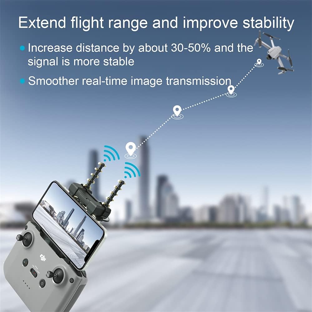 Antenna Range Extender Signal Amplifier Booster Compatible with DJI NEO Mavic Air 2 Air 2S Air 3S Mavic Mini 2 and Mavic 3 Remote Controller