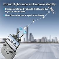 Vista 6 de Amplificador de señal de amplificador de rango de antena compatible con DJI NEO Mavic Air 2 Air 2S Air 3S Mavic Mini 2 y Mavic 3 Control remoto
