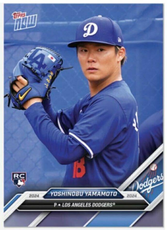 直筆サイン】山本由伸Topps 2024 Stadiumドジャース RC 特価