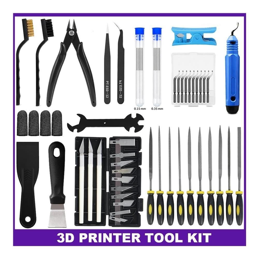3D-Drucker-Werkzeugset for FDM/SLA, Düsenreiniger und Schaber-Set(42pcs)