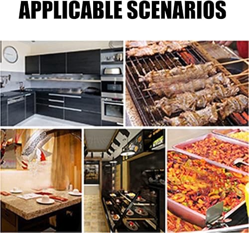 Miniatura 6 de Utoolmart Sartén para parrilla, bandeja para hornear de acero inoxidable de 12.598 in x 8.661 in, placa gruesa de barbacoa para alimentos pequeños o