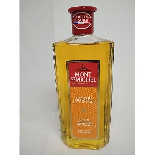 Mont St Michel Ambrée Authentique Eau de Cologne, Made in France, Amber and Citrus Notes