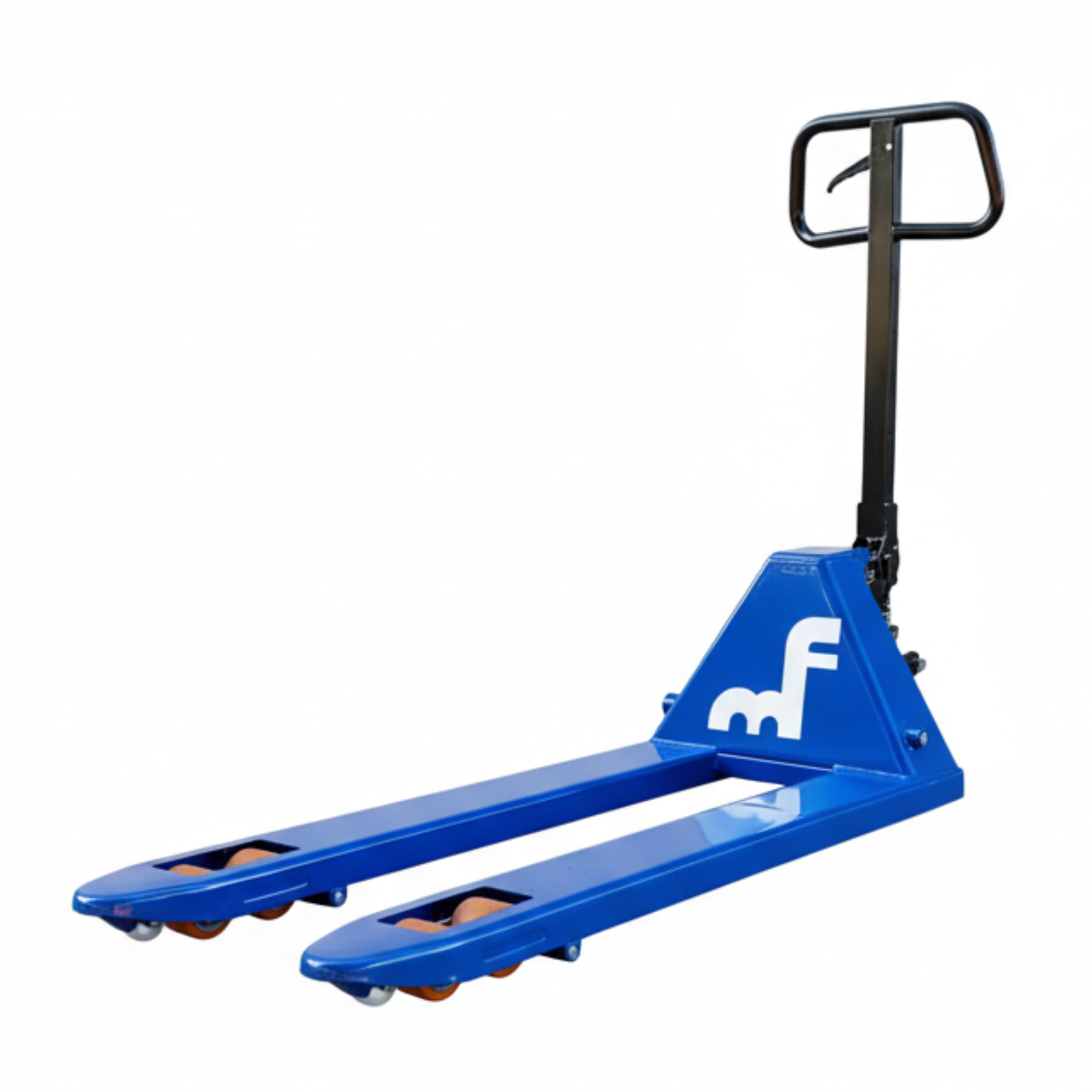 MF Gabelstapler GS25EVO Hubwagen Handhubwagen 2500 kg – Palettenhubwagen Tandemlastrollen, 1150 mm Gabellänge, 525 mm Gabelbreite, Gummi-Lenkrollen, PU-Lastrollen, Made in Italy