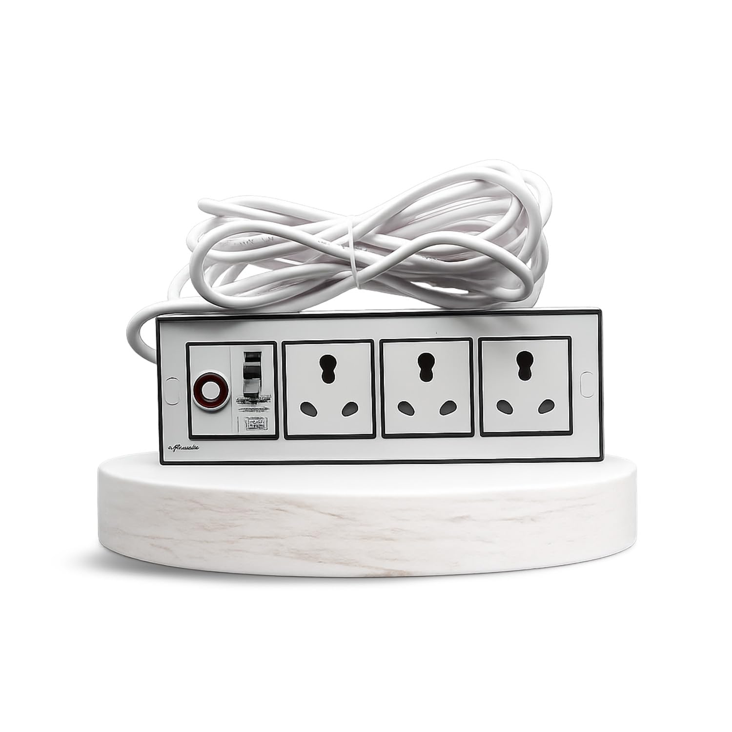Plus White Heavy Duty Extension Board with 3 x 16A Universal Sockets, 32A MCB, Light Indicator & 4.5M Heavy Duty Insulated Cable | 240V Power Strip for Home, Office & Workshop-image-14