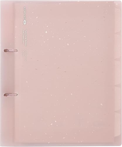 Kokuyo Me - Carpeta de hojas sueltas de 2 anillas, B5, hasta 100 hojas, rosa topo, importación de Japón (KME-TRBPP358MV)