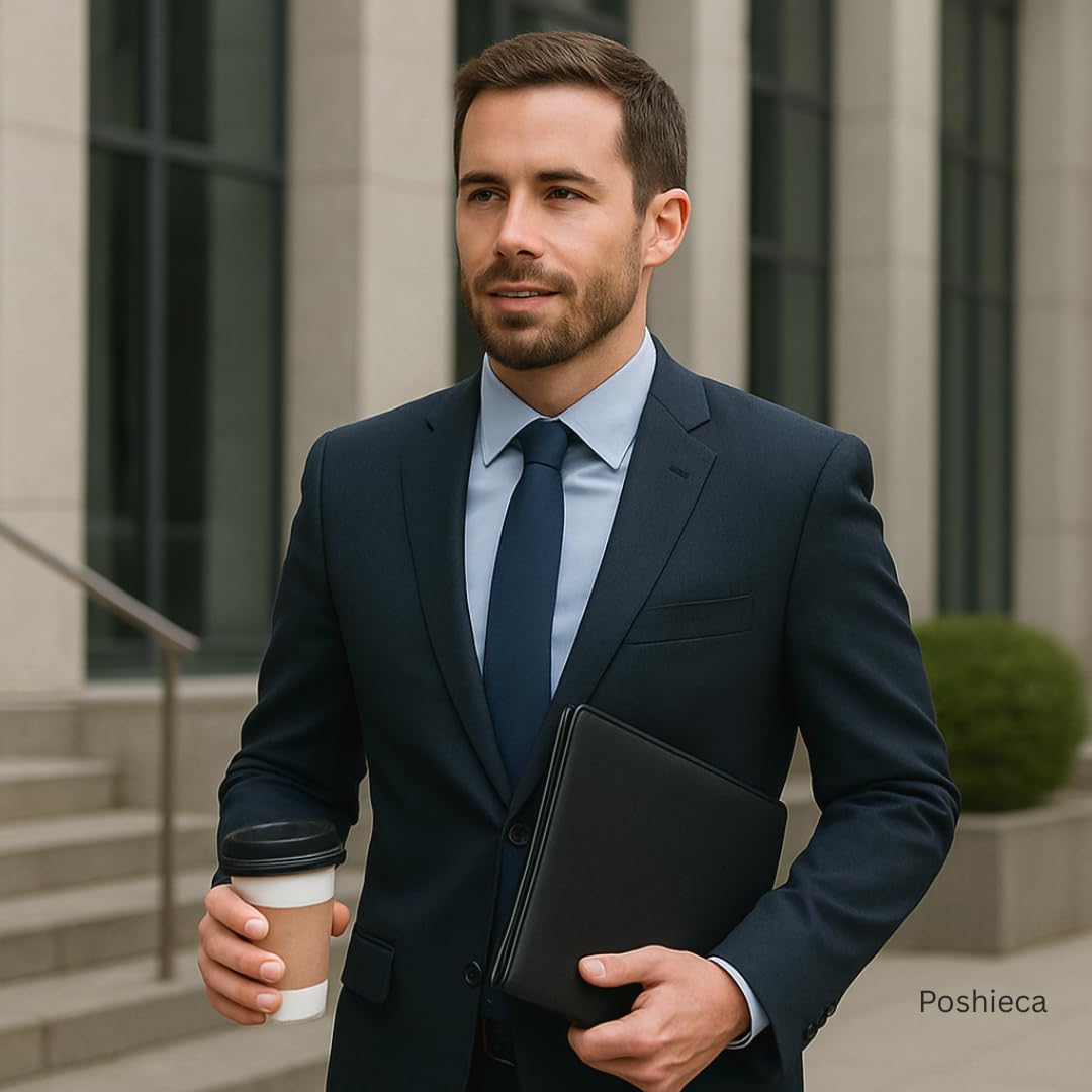 Leder-Portfolio-Ordner für den geschäftlichen Gebrauch, Dokumenten-Organizer mit intelligenter Aufbewahrung, Taschenrechner, Schreibblock, Padfolio, All-in-One, professionelles