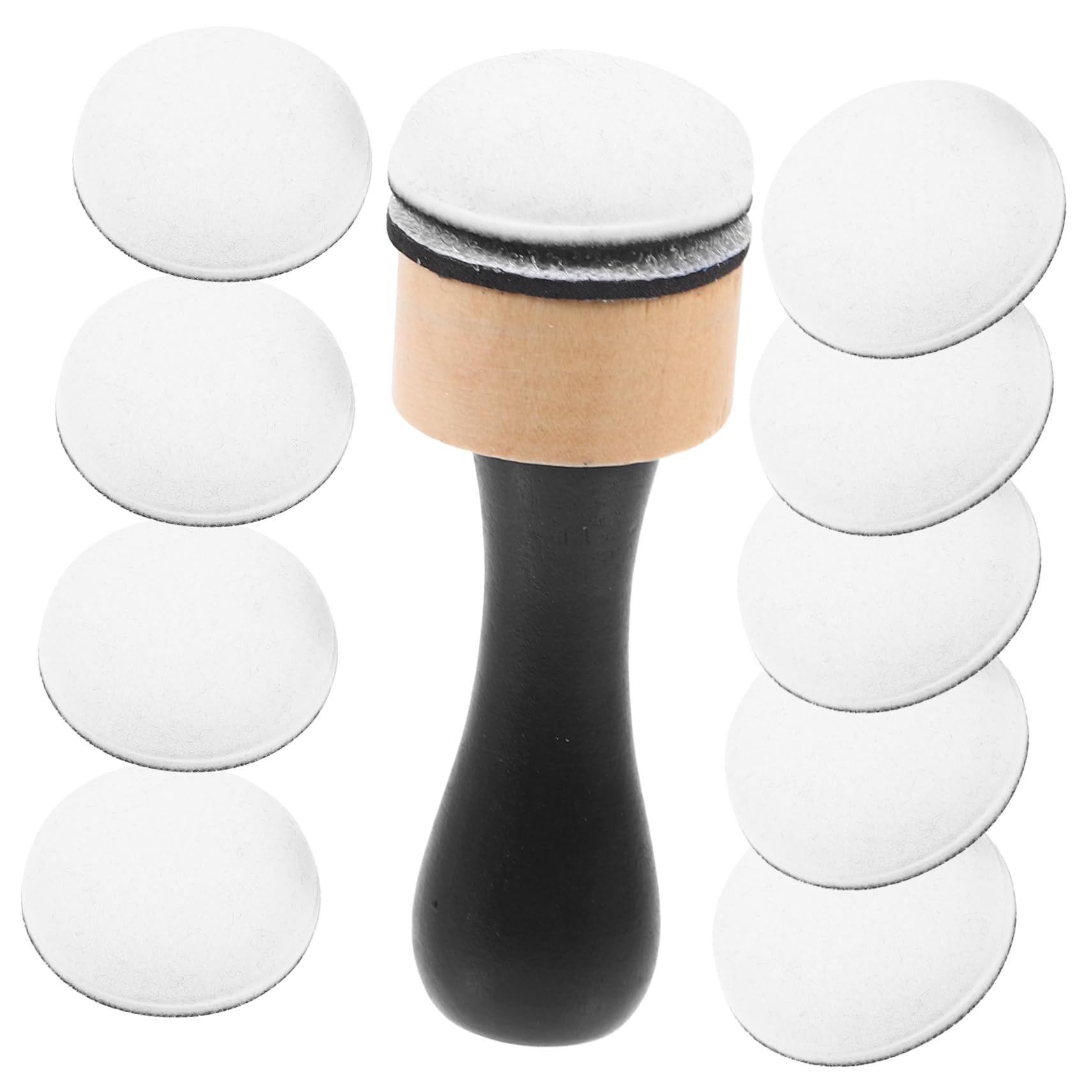 STOBOK 5 Sätze Schwammpinsel zum Malen Make -up -Bürstenreiniger Aufkleber Malstifte für Platte Painting Set for Drawing Set for s Art Schwamm Stempel Kunstschwämme Holz