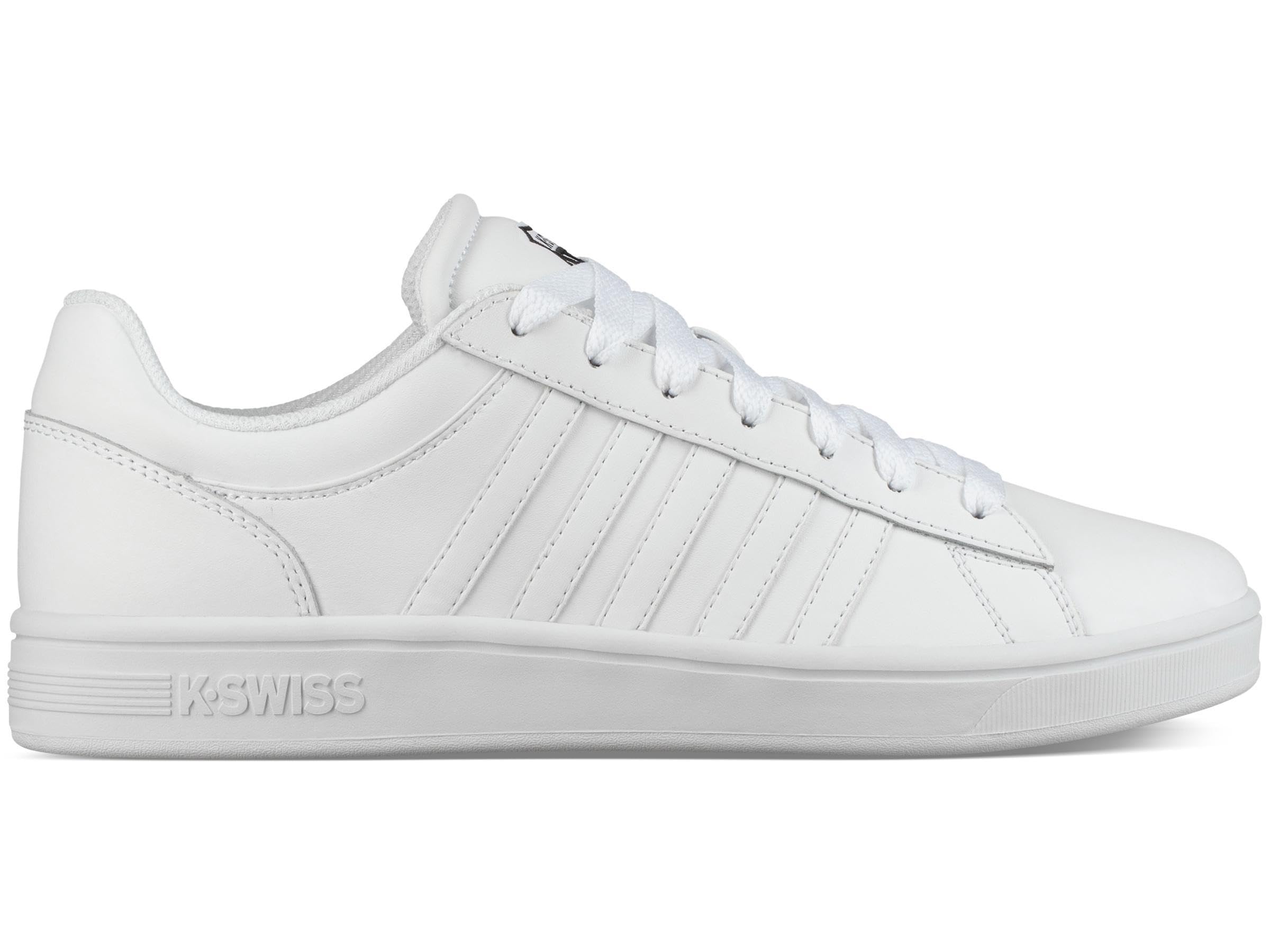 K-Swiss Women's Court Winston Sneaker, White/White, 8.5 UK