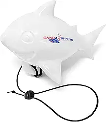 Bóia de marcador de bola de âncora flutuante da SandShark. Acessórios de barco pontão em forma de tubarão para diversão na praia. Acessórios de âncora de barco para águas rasas. Alta visibilidade