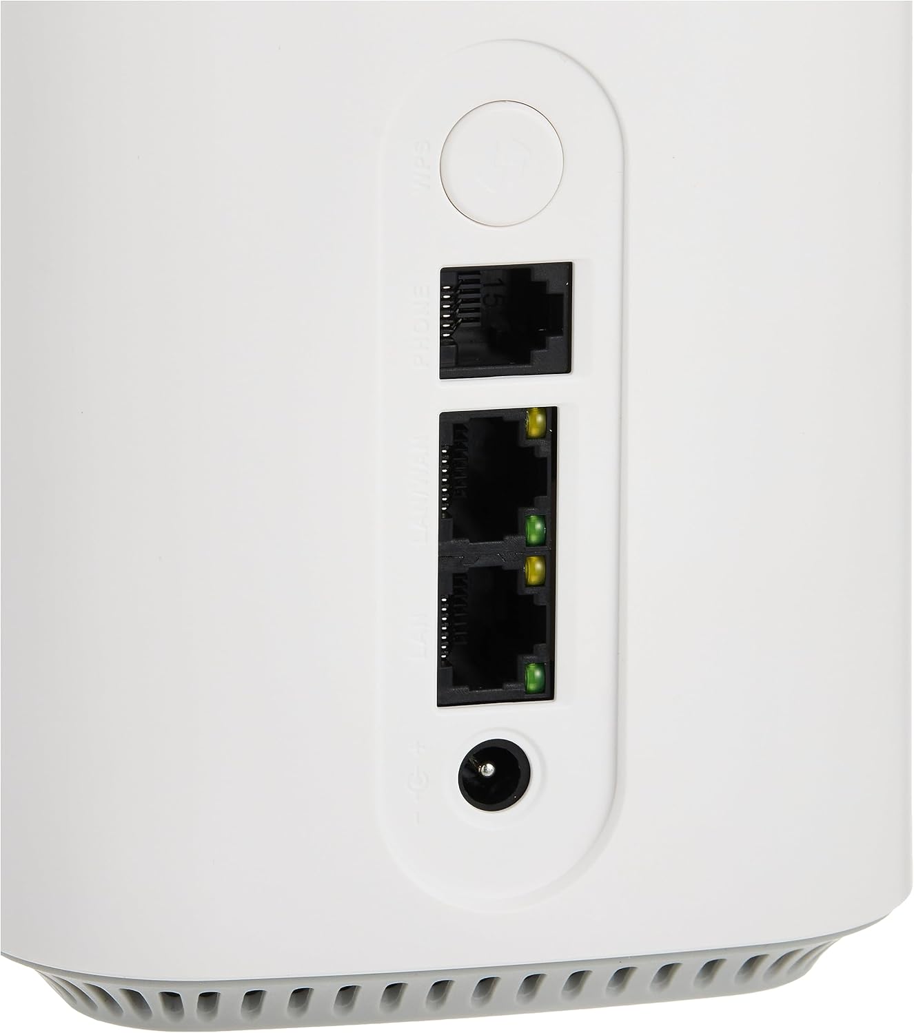 Close-up of the D-Link DWR 2000M router's rear ports