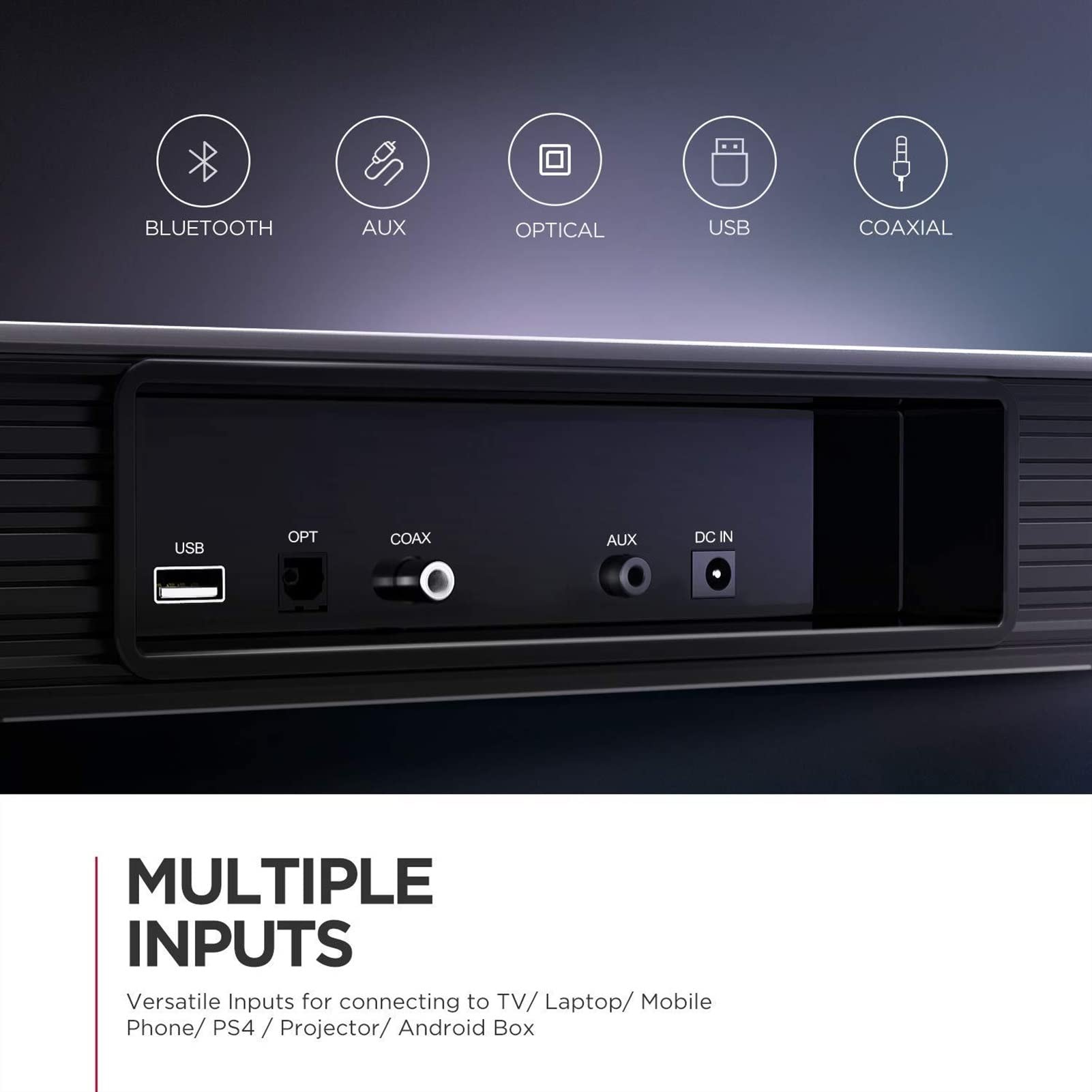 Głośnik komputerowy, domowy kino telewizyjne, soundbar, głośnik Bluetooth, bezprzewodowy soundbar 3D kolumna stereo Surround Subwoofer ze zdalnym sterowaniem głośnikami biurkowymi