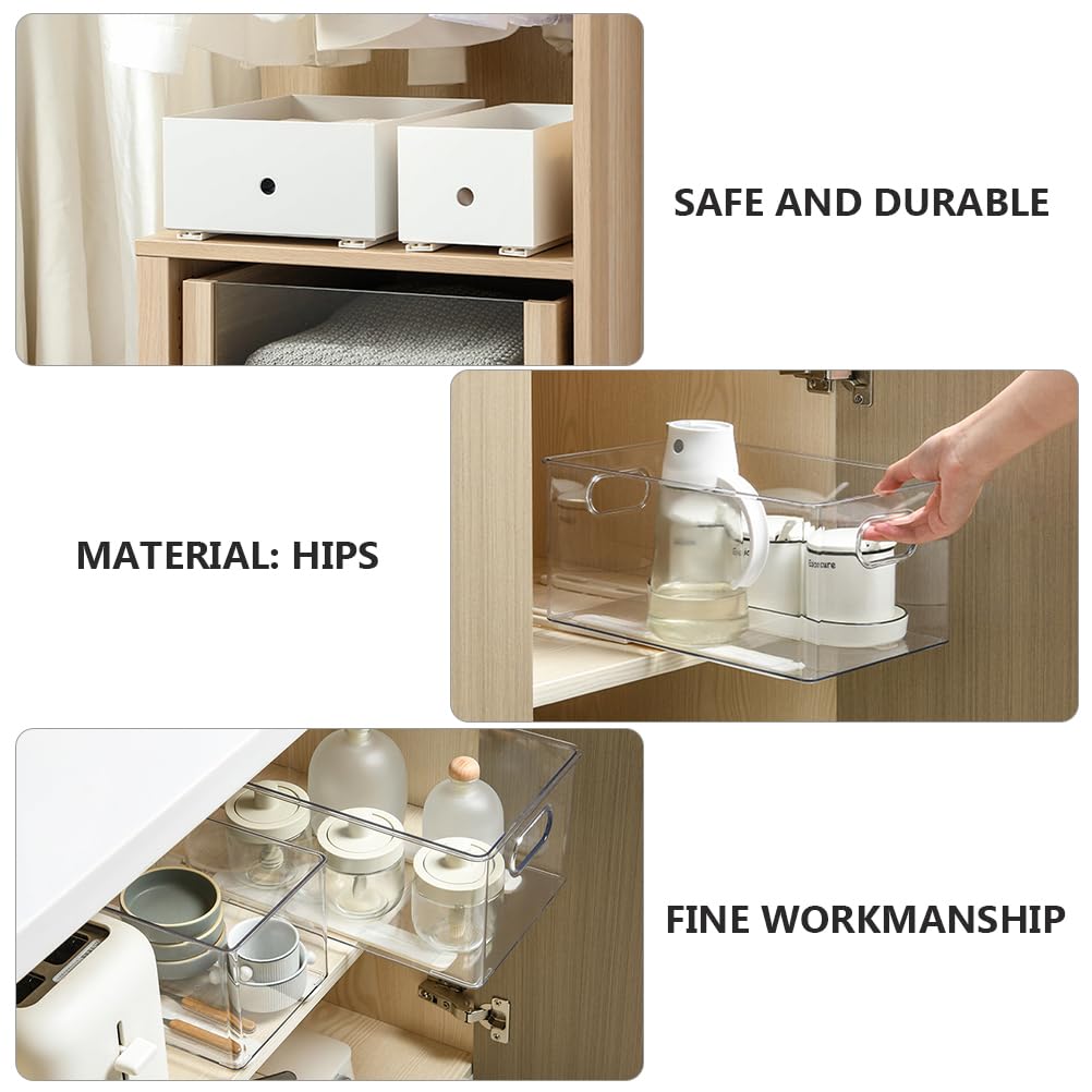 OSALADI Guías Para Cajones Autoadhesivas 10.39X1.18X2.36 Pulgadas Rieles Blancos Para Muebles Armarios Gabinetes Instalación Fácil 12 Unidades Con 24 Pegatinas