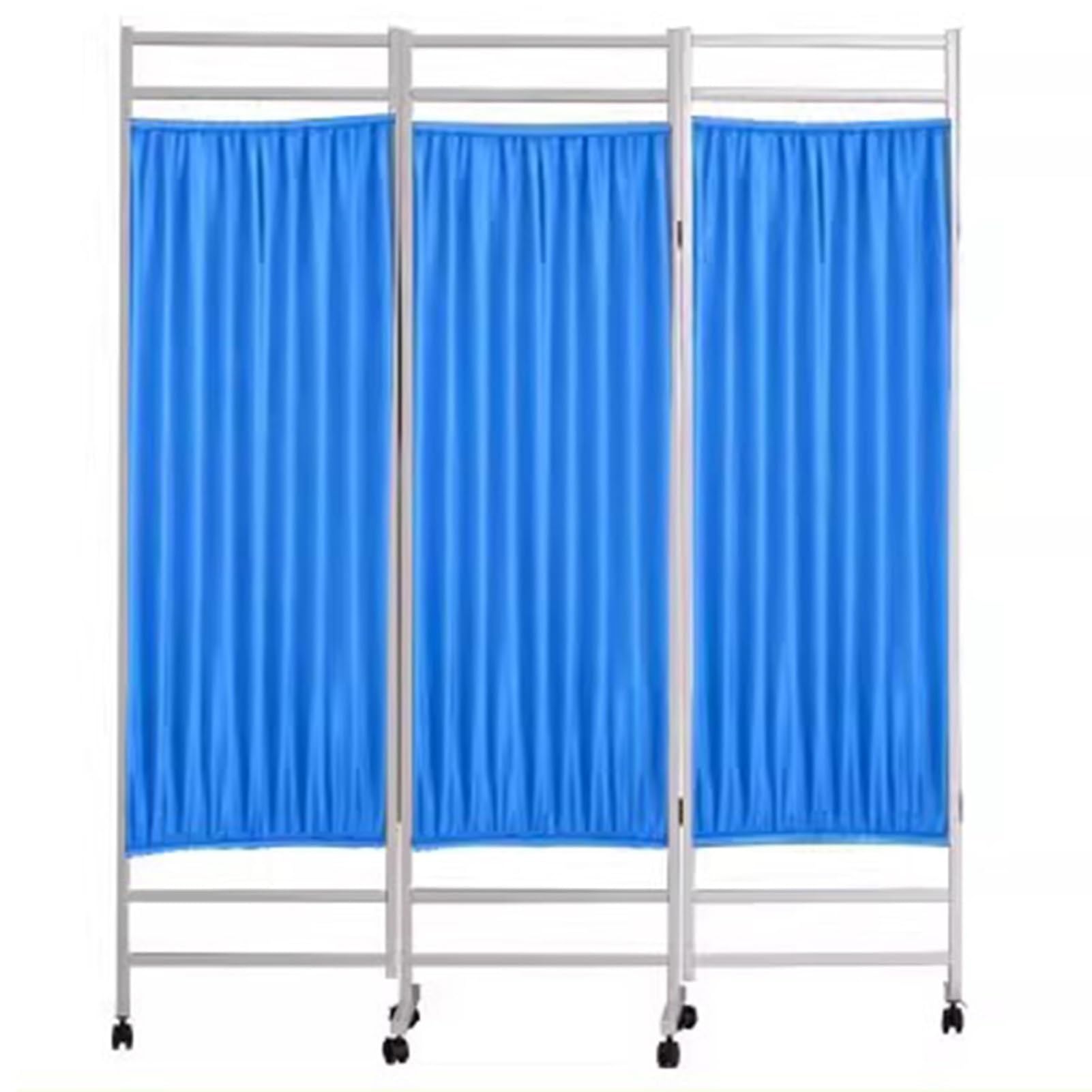 Clôture temporaire de séparation de pièce pliable de 6 panneaux bleus