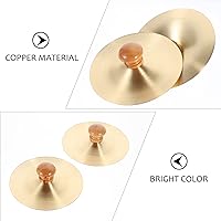 Vista 2 de 2 platillos de dedo instrumento de percusión platillos de dedo de metal platillos de dedo de plata para jugar