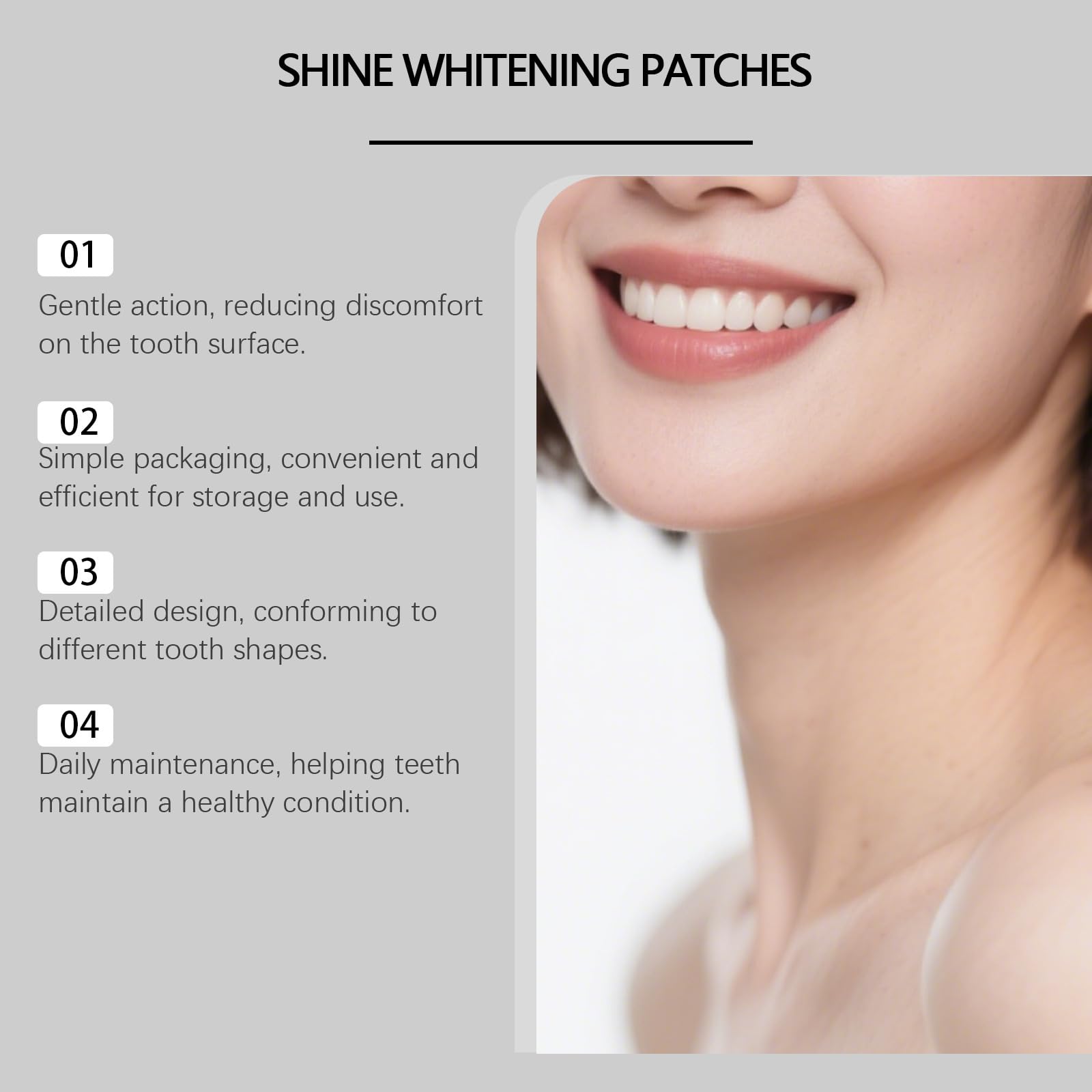 Nastro sbiancante viola morbido, sbiancamento dentale efficace, elimina le macchie di caffè/tè/vino per teeth whitening (7 pezzi)