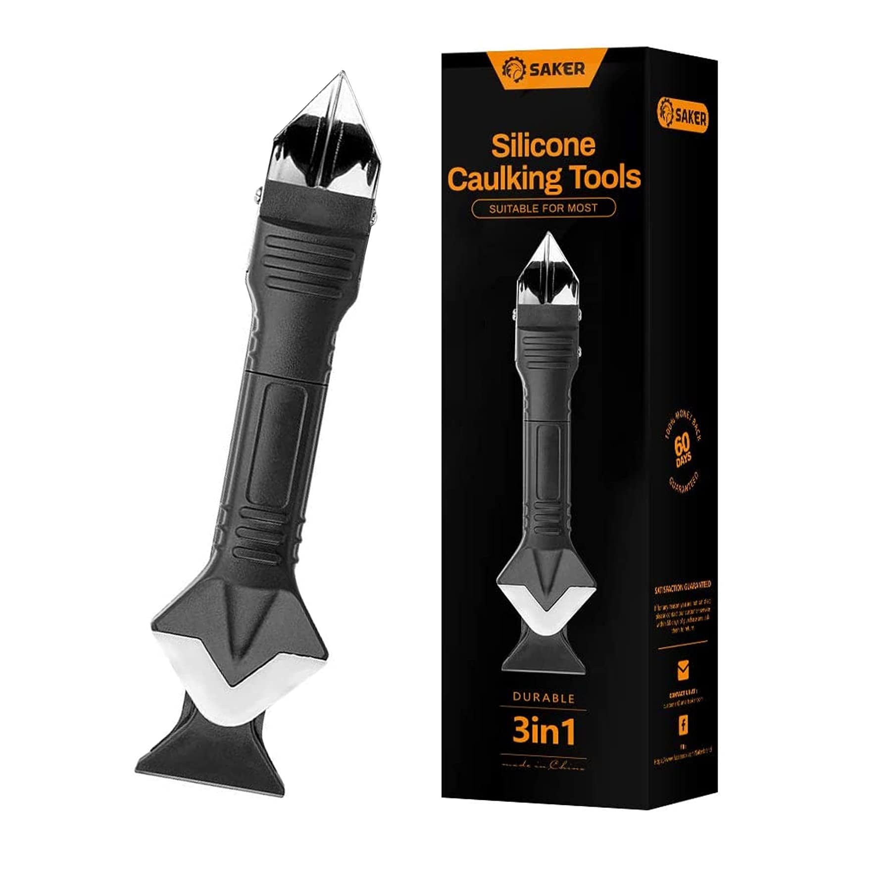 Buy Saker Silicone Caulking Tools3 in 1 Sealant Finishing Tool Grout