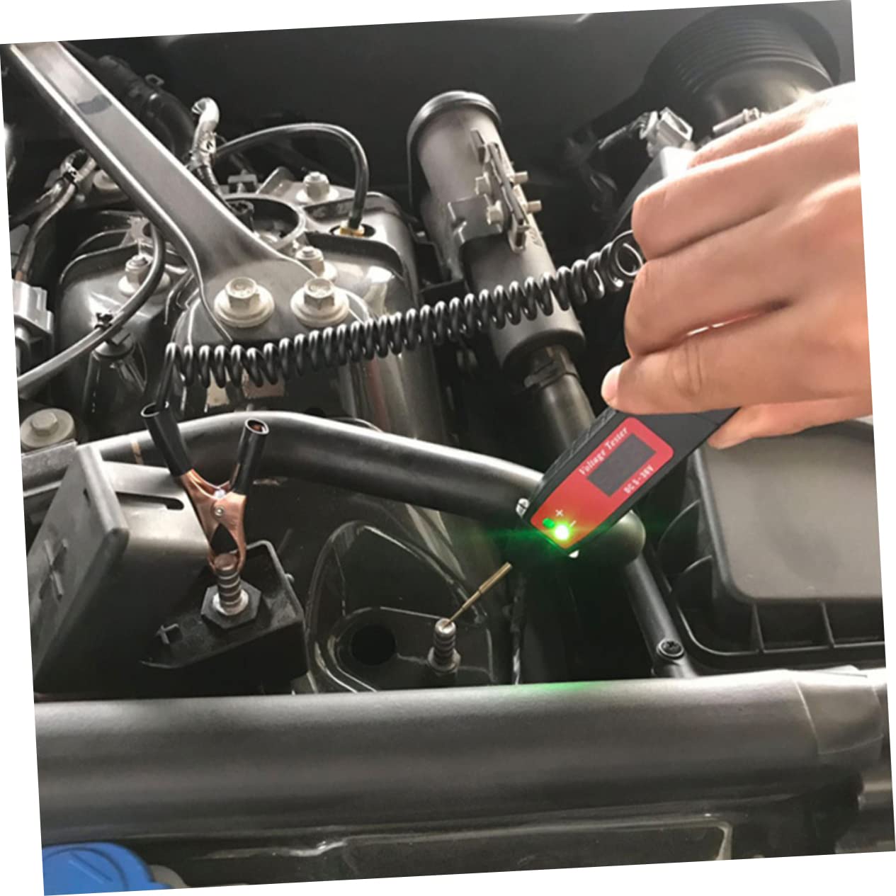 Gadpiparty 5pcs Digital LCD Circuit Tester for Automotive Household Use Compact Voltage Digital Tester and Performance for Electricians and Enthusiasts