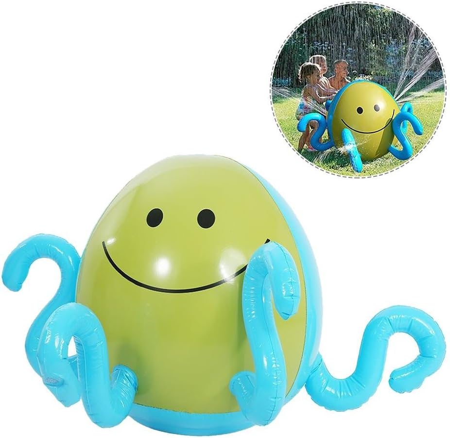 Vansoon Inflatable Water Sprinkler Toy ,Spray Sprinkle and Splash Play Toy ,Summer Kids Water Sprinkler and Splash Ball Fun Toys for Lawn Beach Outdoor Child Adult Baby,Outdoor Water Play Sprinklers