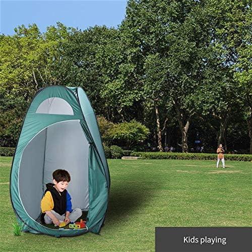 Pop-up Camping Privacy Shelters Wide Quick Set Up Privacy Tent, ToileShower Tent Camping Changing Tent Portable Waterproof Outdoor Dressing Bathroom Toilet Tent Privacy Shelter Tent with Carrying Bag