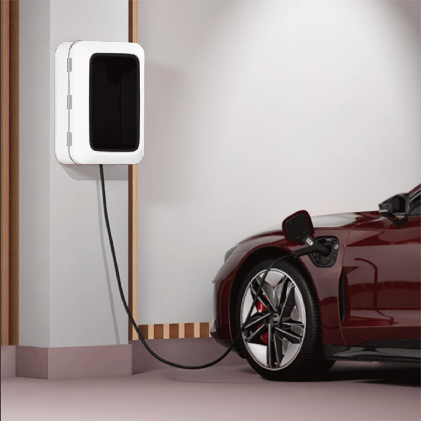 EV Ladestation Halterung Wandladestationen, Abschließbare Halterung für Ladeboxen für Elektrofahrzeuge, Verbesserte Halterung für Ladekabel, Aufbewahrungsbox für Die Meisten Ladestationen für Elektrof