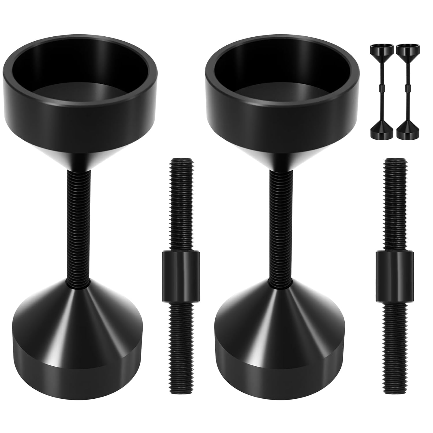 Kingdder 5/8" - 3" Extra Large Threaded Two Hole Pins Suitable for 5/8" to 3" Flanges with Extension Rods CNC Precision Manufacturing